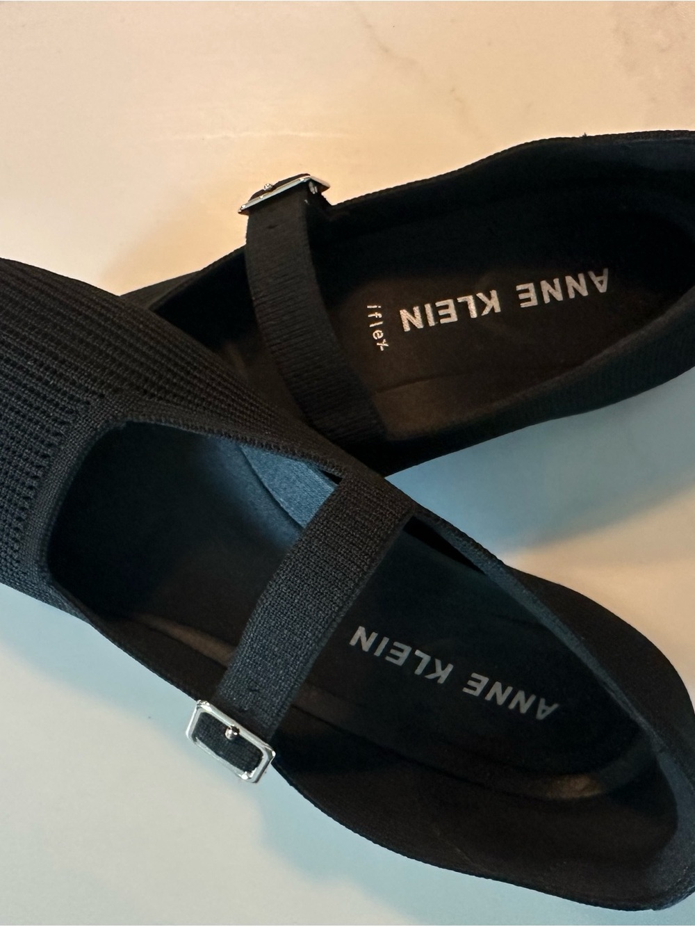 Anne Klein Mary Jane Knit Flats with Buckle ** Originally $55** New without tags